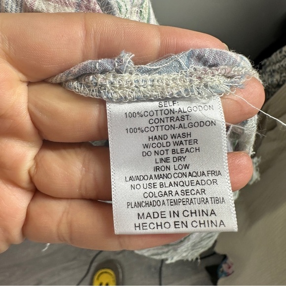 Listicle Plaid Mix Match Tunic Dress Top sz L - Picture 9 of 10